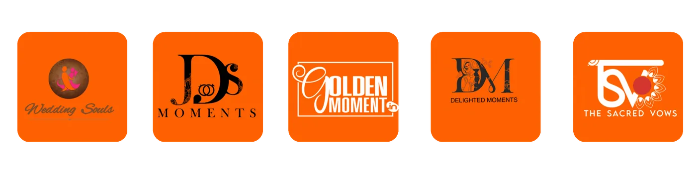 Photography studios using WedTrack — Golden Moment, Wedding Souls, Delighted Moments, JD's Moments, The Sacred Vows and more